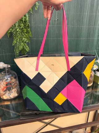 Bolso PG Piel Napa Mod. Origami Multicolor