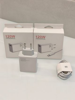 Pacchetto 2 Caricabatterie 120W Ricarica Rapida