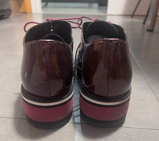 Zapatos Angel Infantes Morado/Plata Personalizados