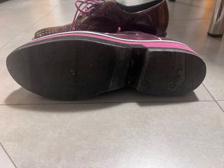 Zapatos Angel Infantes Morado/Plata Personalizados