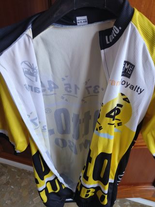 Antiguo maillot ciclista jumbo lotto bianchi