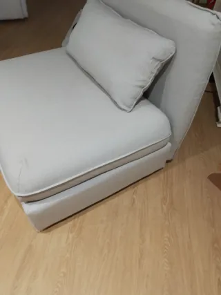 Sofá de 1 cuerpo beige/gris