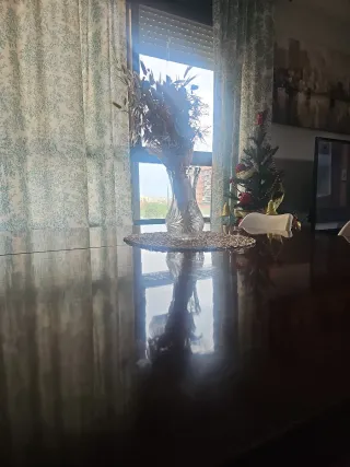 Mesa de roble extensible