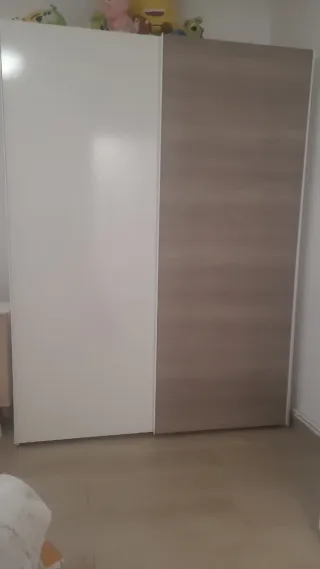 Cama canapé 135 con colchón y cabecero, amario