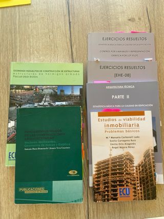 lote de libros de arquitectura tecnica