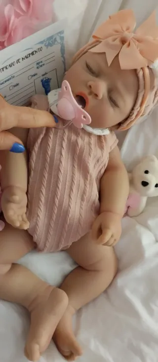 Bebé Reborn Silicona Completa 44cm