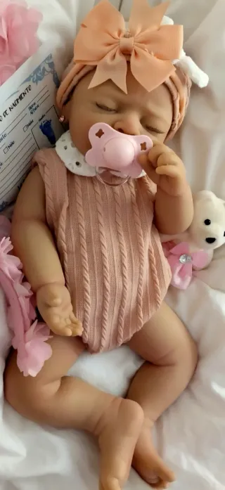Bebé Reborn Silicona Completa 44cm