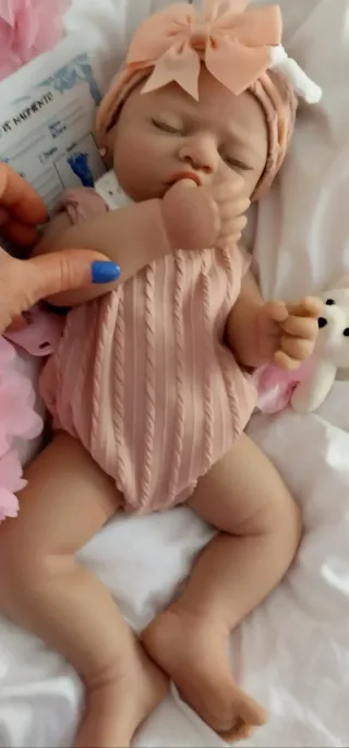 Bebé Reborn Silicona Completa 44cm