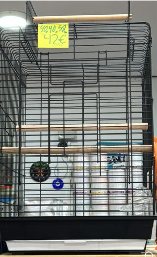 Gabbia per uccelli nera