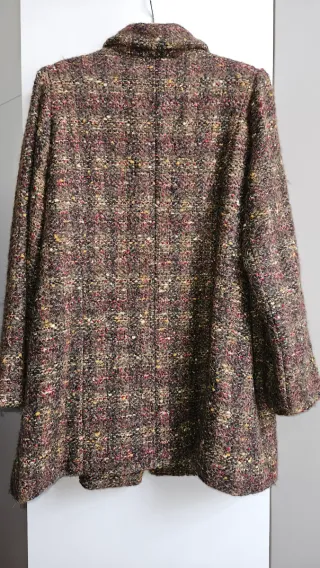 Abrigo tweed multicolor