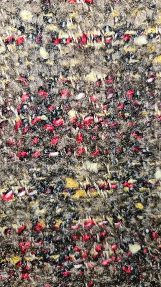 Abrigo tweed multicolor