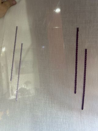 Pannelli giapponesi viola e bianchi