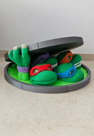 Diorama Gigante de las Tortugas Ninja