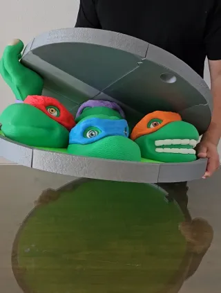 Diorama Gigante de las Tortugas Ninja