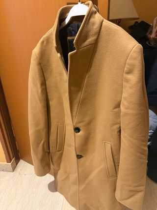 Cappotto Zara Uomo Beige Taglia S