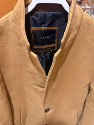 Cappotto Zara Uomo Beige Taglia S