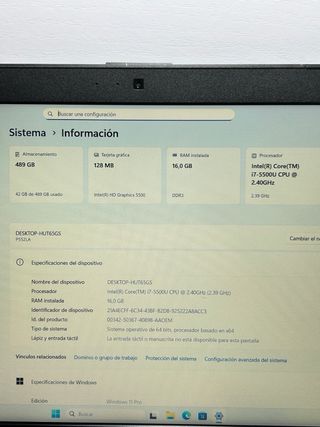 Asus NoteBook P2520L i7 / 16GB / 500GB SSD