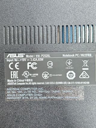 Asus NoteBook P2520L i7 / 16GB / 500GB SSD