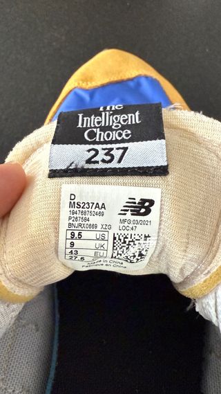 Zapatillas New Balance 237 Azul/Amarillo