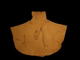 Capa Sweater cuello alto mangas murciélago Elástic