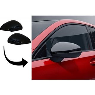 Carcasas de espejo retrovisor en Negro Brillo para