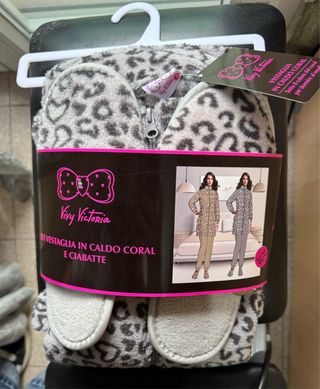 Vivy Victoria Vestaglia e Ciabatte Coral