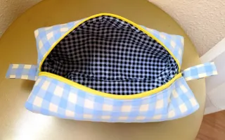 Neceser mediano cuadros vichy