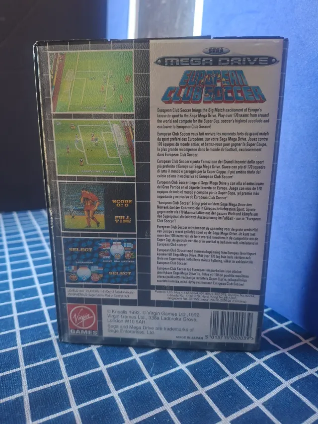 MEGADRIVE EUROPEAN CLUB SOCCER ORIGINAL