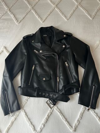 Chaqueta Biker Zara Negra