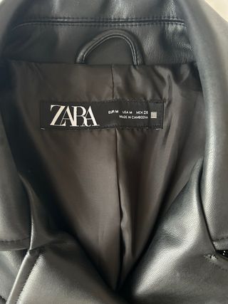 Chaqueta Biker Zara Negra