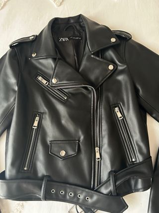 Chaqueta Biker Zara Negra