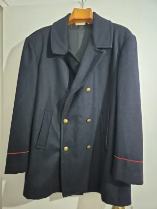 Chaquetón paño azul TMB Vintage