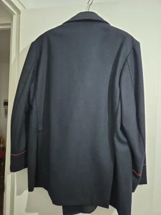 Chaquetón paño azul TMB Vintage