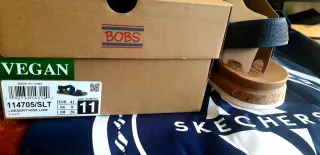 Sandalias Skechers Bobs Azul y Marrón