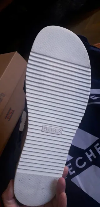 Sandalias Skechers Bobs Azul y Marrón