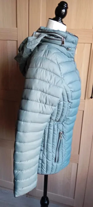 Cazadora acolchada verde