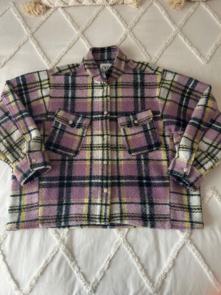 Chaqueta Zara cuadros multicolor