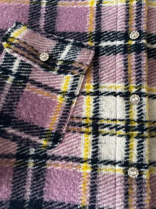 Chaqueta Zara cuadros multicolor