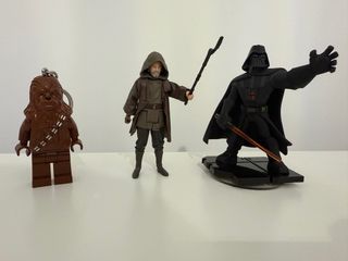 Figuras Star Wars: Chewbacca, Luke, Vader