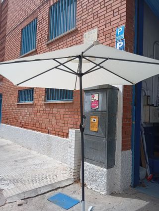 Outsunny Ombrellone da Giardino in Alluminio 260x235