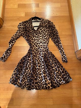 Vestido estampado leopardo