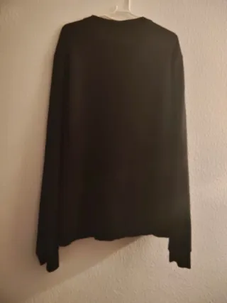 Sudadera Reebok Negra Logo Blanco