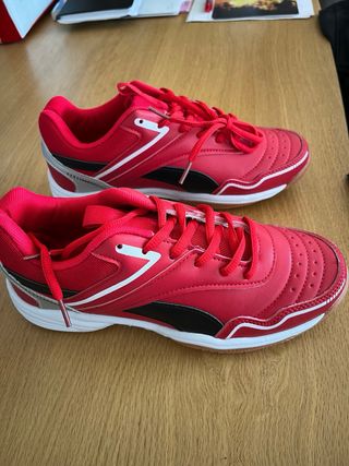 Zapatillas Softee Tenis Rojas y Negras