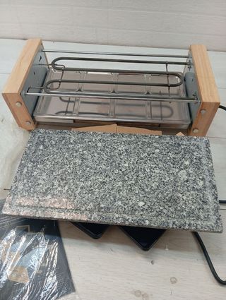 Cecotec Raclette 8 padelle in pietra naturale