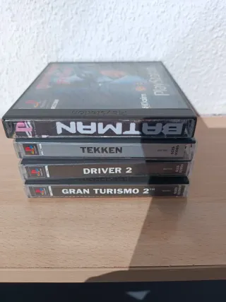 Lote 4 Juegos PS1: Batman Robin, Driver 2, Gran Turismo 2, Tekken 3