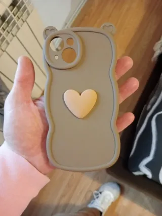 Custodia iPhone 13/14 Orso Cuore