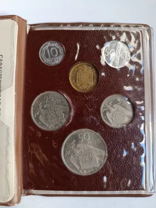 Cartera Monedas Pesetas 1957 - Fábrica Nacional