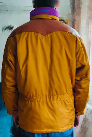 Chaqueta Nevika Vintage Marrón y Amarillo