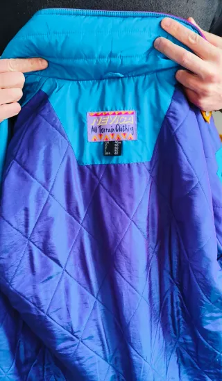 Chaqueta Nevika Vintage Marrón y Amarillo