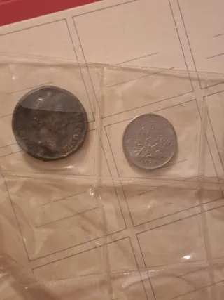 Lotto monete in album